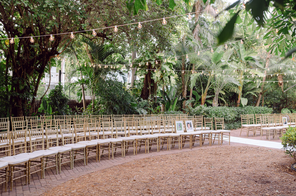 A wedding ceremony at The Hemingway Home in Key West